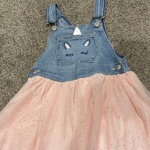 OshKosh B'gosh Denim and Pink Toddler Girl Dress